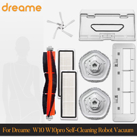 For Dreame  W10 W10pro Self-Cleaning Robot Vacuum Accessories  Main brush, side brush, filter, dust bag,Hepa Filter