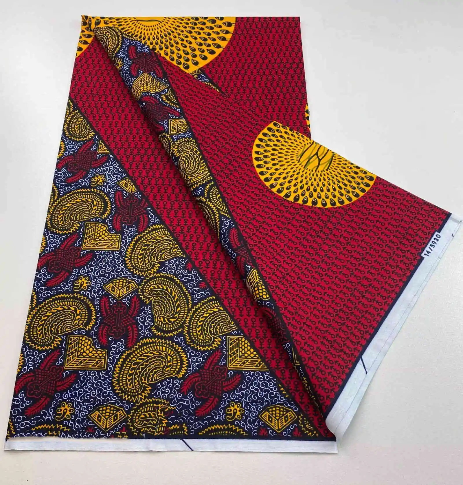 2025 جودة عالية مضمونة حقيقي طباعة أفريقية قماش شمع حقيقي تصميم أنقرة نمط 100% قطن Pagne #3