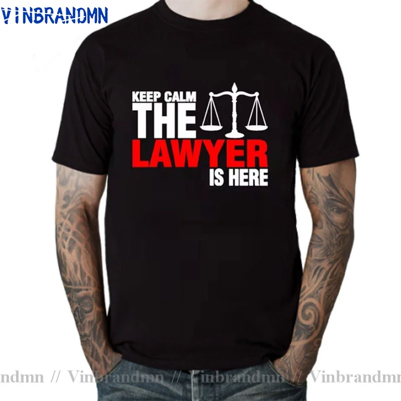 Funny Summer Have no fear Lawyer is here T Shirt Men Tops Law T Shirt Casual Cotton Short Sleeve Lawyer T-shirt Tee Shirt Camisa