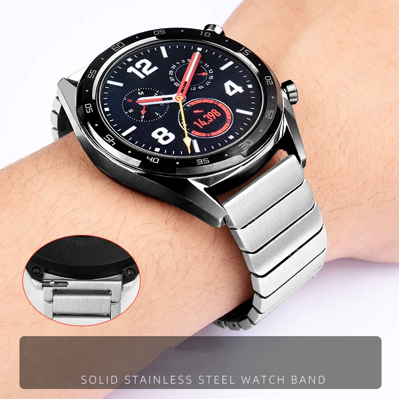

Solid Stainless Stee WatchBand Bracelet Accessories For Casio EFR-303L/303D Huawei Watch3 Magic2 VIVO Men Metal Watch Strap 22mm