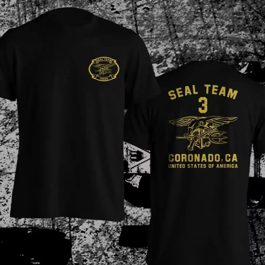 

Naval SEAL Team Three DEVGRU Coronado US Special Military Force T-Shirt. Summer Cotton Short Sleeve O-Neck Mens T Shirt S-3XL