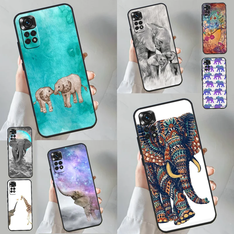 Baby Elephant Case For Xiaomi Redmi Note 12 10 9 11 13 Pro Plus 12S 10S 11S 9S Redmi 13C 10C 9C 12C Cover