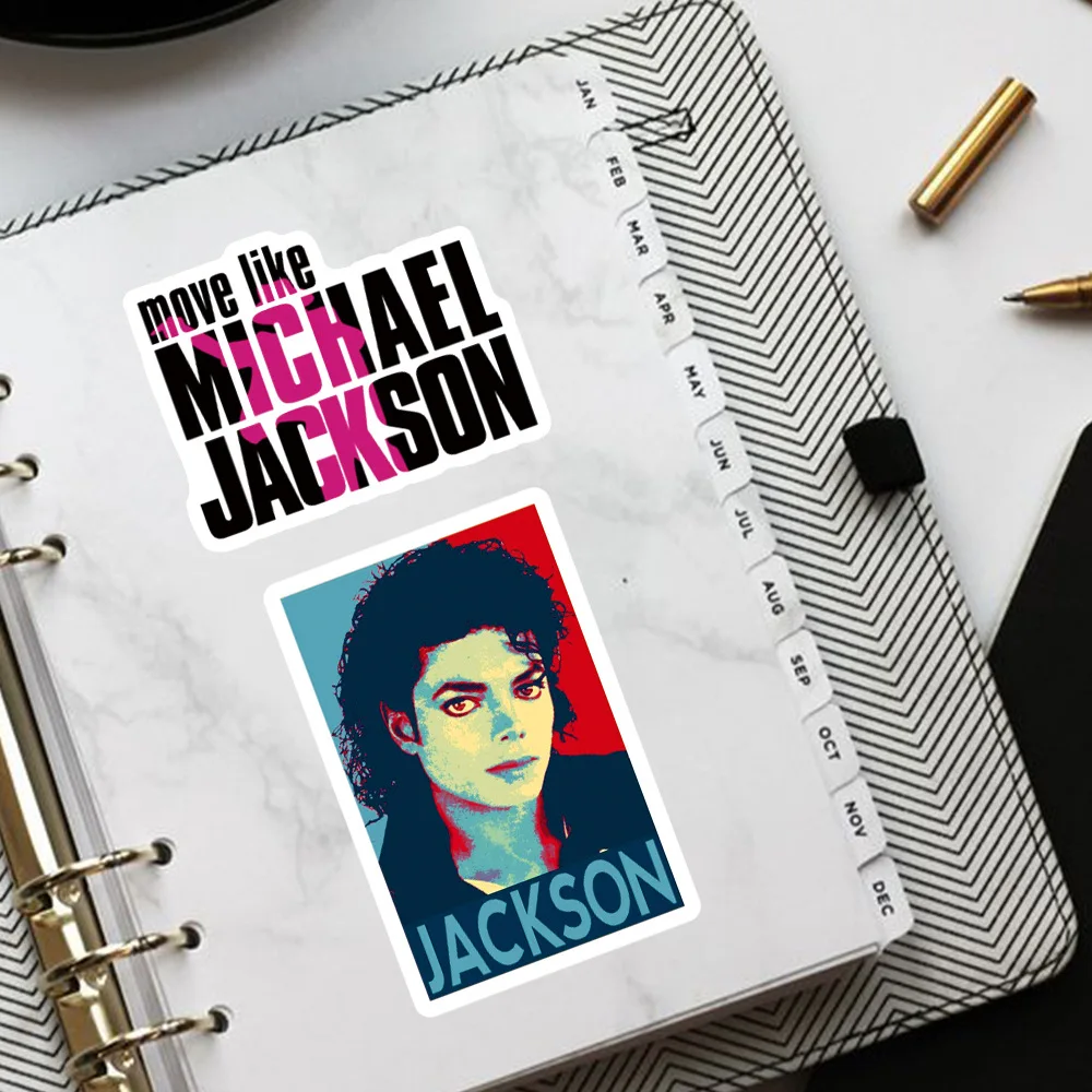 50Pcs Michael Jackson Graffiti Stickers Water Bottle Laptop Phone Bicycle Luggage Case Skateboard Children Adult Sticker