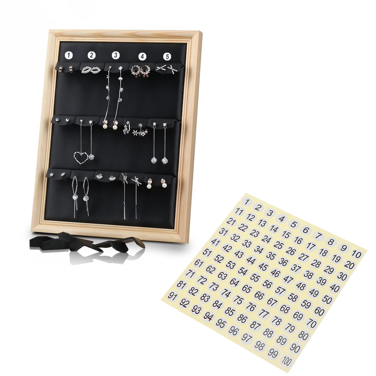 

20 Sheets Number Stickers Paper Labels 1 to 100 Clear Circle Small Round File Folder Tags Home Office Organization Tools Easy