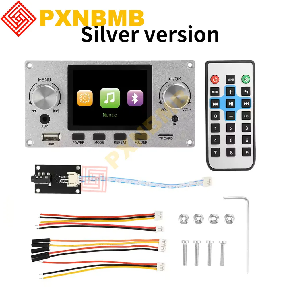 

2.8-inch TFT Amplifier Bluetooth DC 4.5-5.0V 5W MP3 Decoder Board Car Audio USB TF FM Radio Module MP3 Player Color Screen