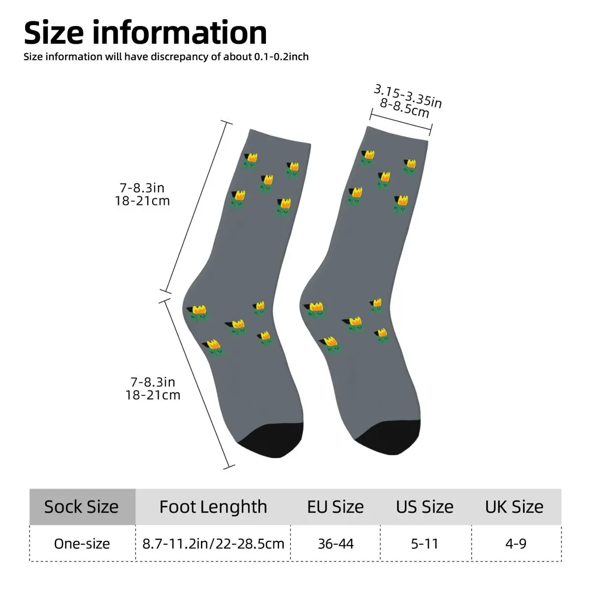 Happy Dumpster Fire Socks Harajuku Sweat Absorbing Stockings All Season Long Socks Accessories for Unisex Christmas Gifts