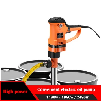 Pompa paliwowa 220 V do oleju napędowego Pompa oleju elektryczna typu wiadro Pompa do cieczy odporna na korozję Pompa beczkowa do tankowania