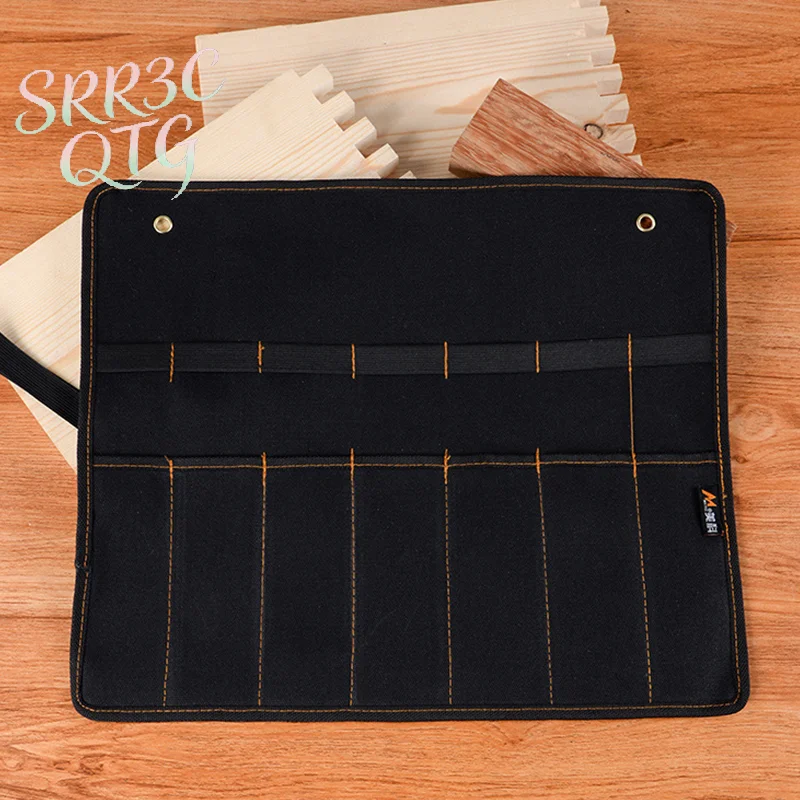

Hot Chisel Carrying Case Canvas Pocket Tool Roll Holder Wrench Pouch Organizer