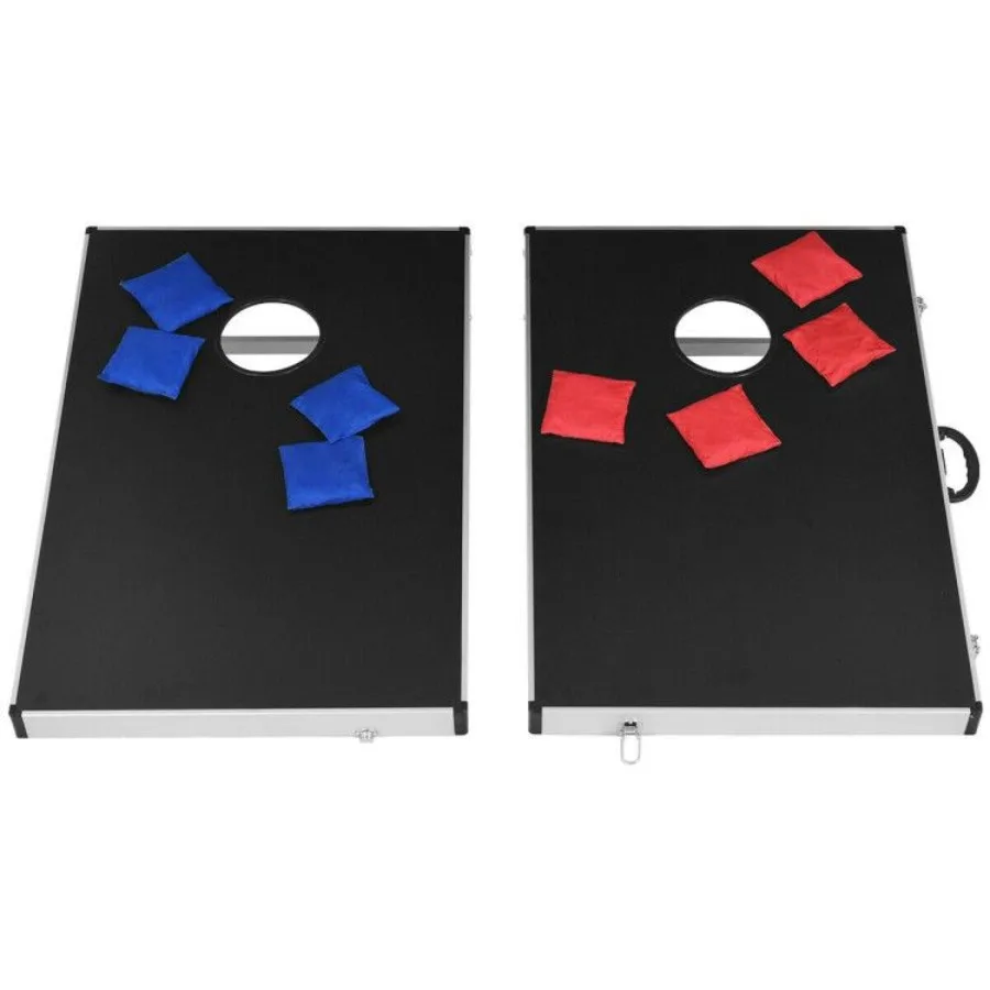 Conjunto Cornhole com design dobrável e alça lateral