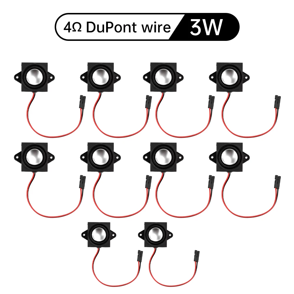 10PCS Speaker Arduino 3w 4/8 ohm 2831/3128 holte speaker full range bass speaker BOX reclame machine speaker 2.0 terminal