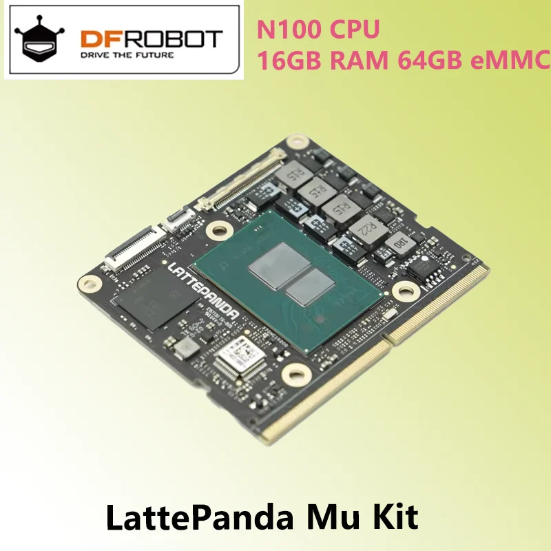 

LattePanda Mu LattePanda Micro X86 Вычислительный модуль Suite N100 Процессор A Micro x86 N100 Процессор 16 ГБ ОЗУ + 64 ГБ вычислительного модуля eMMC