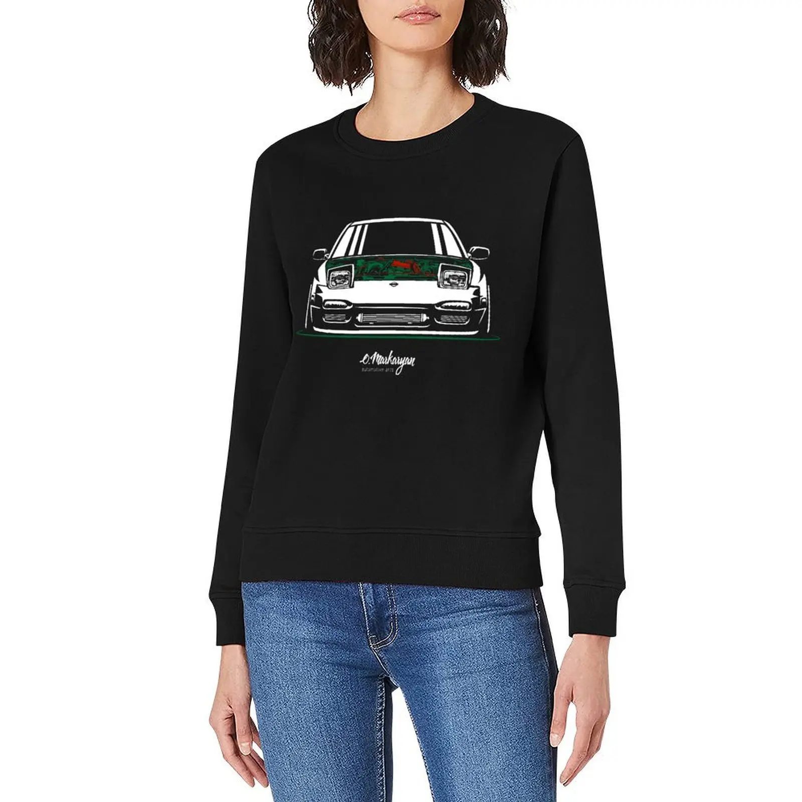 200SX / 180SX / 240SX / سيلفيا البلوز الرجال قميص العرق مجموعة رياضية أنيمي الملابس الملابس الكورية الخريف البلوز