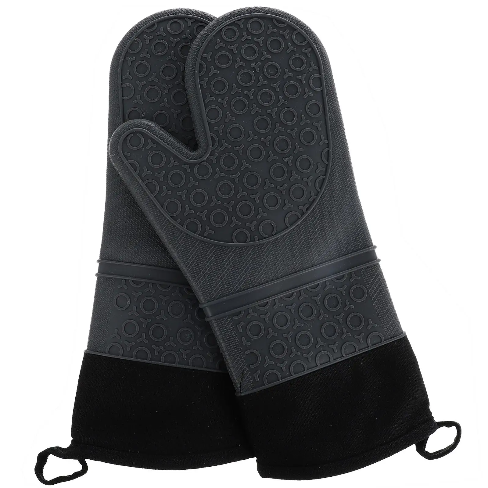 

Silicone Heat Resistant Gloves Non Slip Oven Mitts Kitchen Cooking BBQ Potholder Protect Hands Burns Material