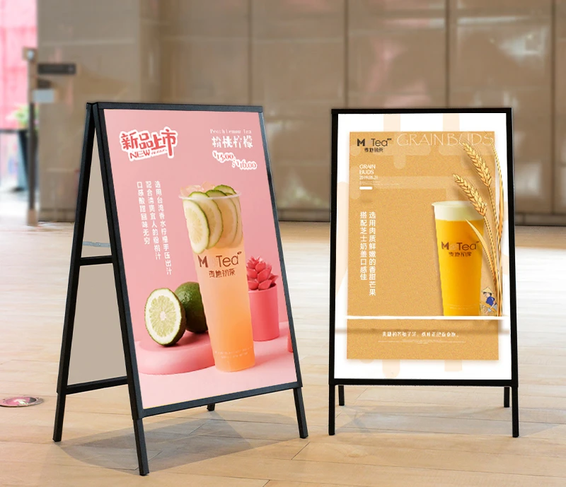 Billboard display stand vertical floor-standing water brand kt board recruitment poster stand publicity stand outdoor sign.