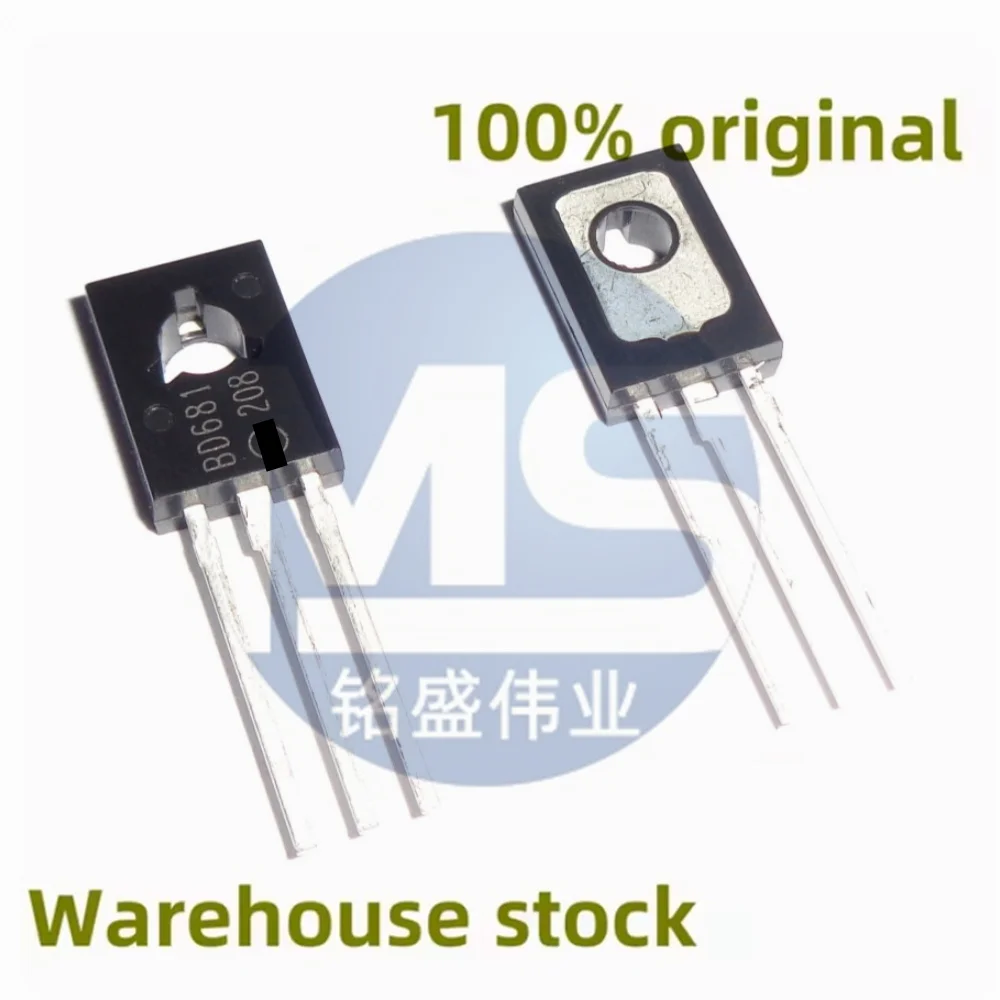 

100% original 5PCS BD682 and 5PCS BD681 G 4A 100V direct insertion TO-126 PNP Darlington transistor in stock direct sale