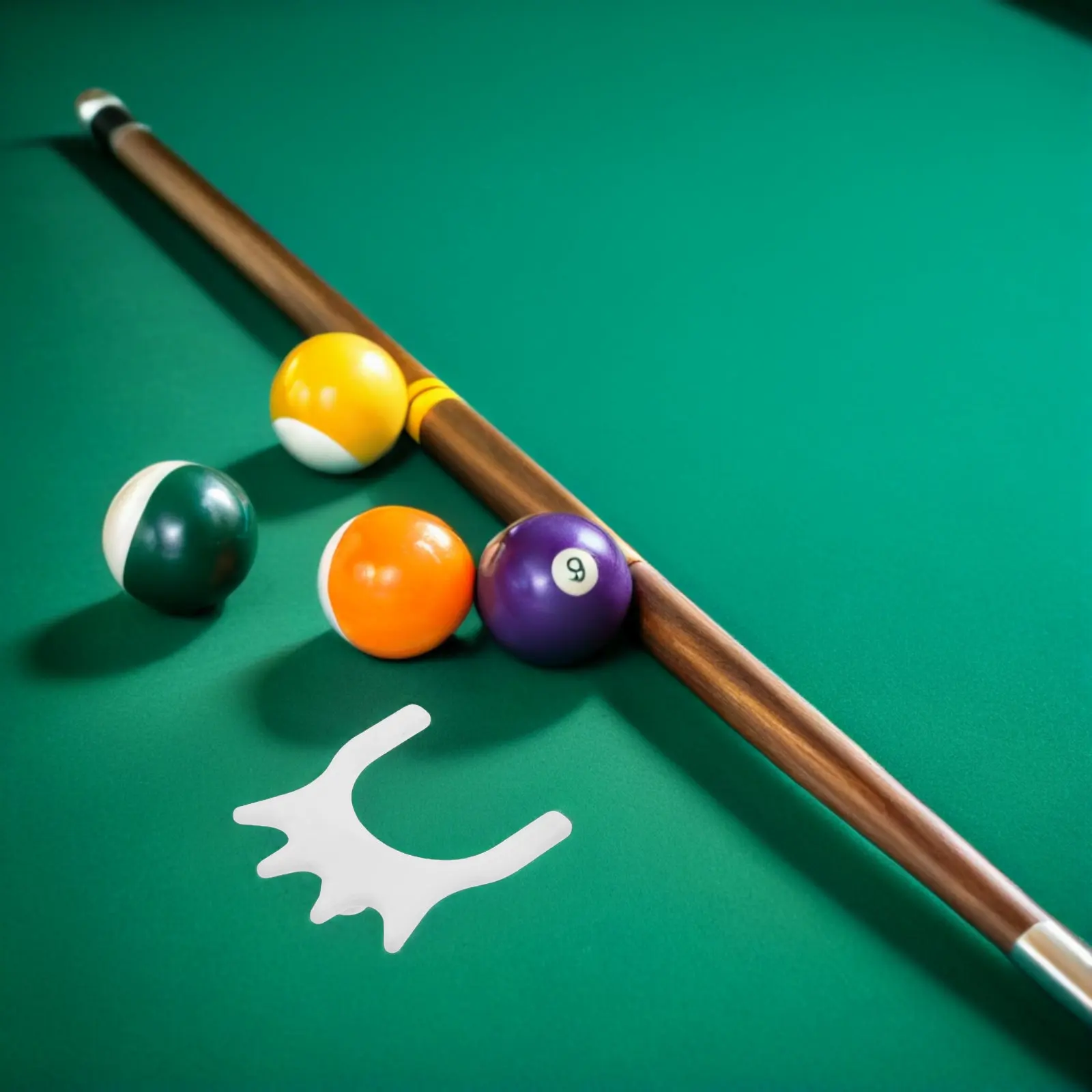 

3Pcs Billiard Bridge Heads Plastic Slip-on Pool Cue Bridge Head Snooker Cue Accessories Game Room Pool Table Rest