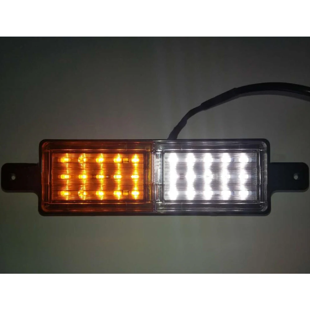 2 buah 30 LED indikator posisi depan lampu taman Trailer penanda samping truk lampu Amber putih tahan air 12/24V untuk SUZUKI