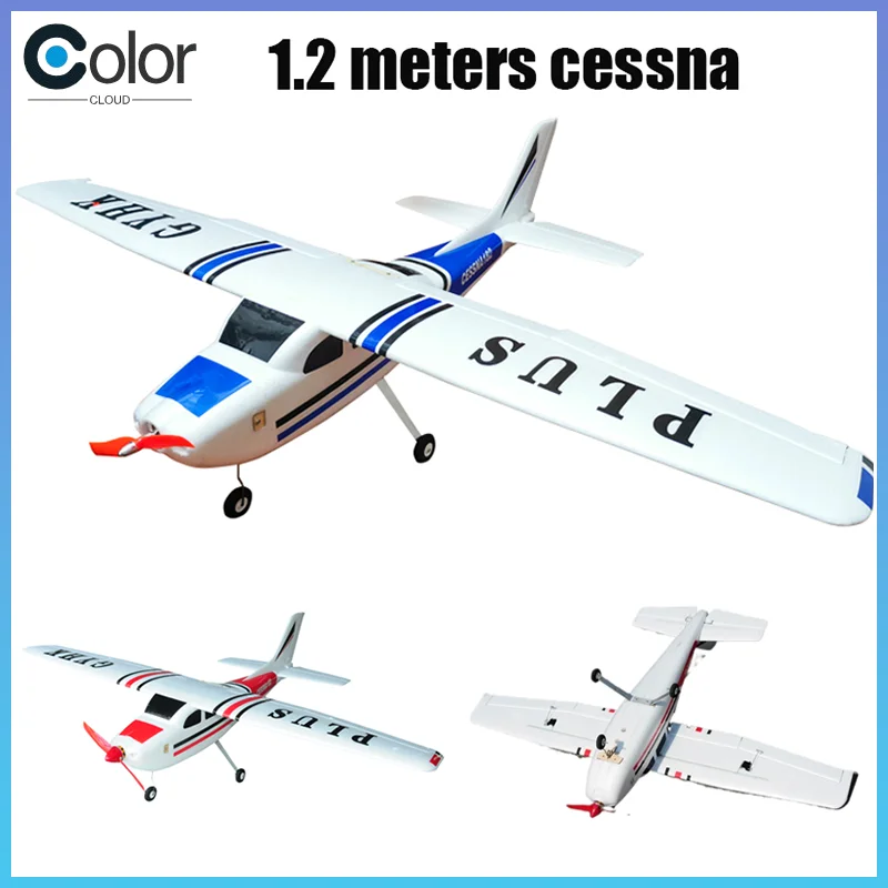 

1.2-Meter Wingspan New Cessna Plus Large-Sized Glider 2.4g Electric Epo Fixed-Wing Impact-Resistant Remote-Control Model Aircraf