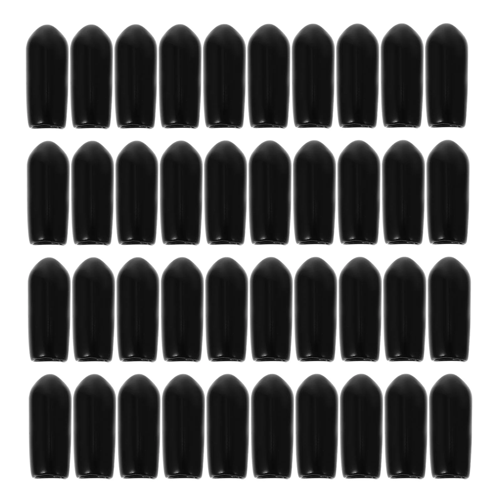 

100 Pcs Replace Headband Foot Cover Bands Ending Covers Rubber Flexible Tube Caps Hair Clasp Parts