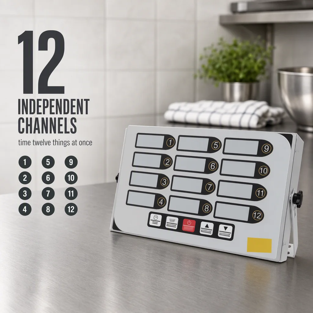Fryer Basket Commercial Stainless - CAL-12B 상업용 12채널 디지털 타이머, 2W