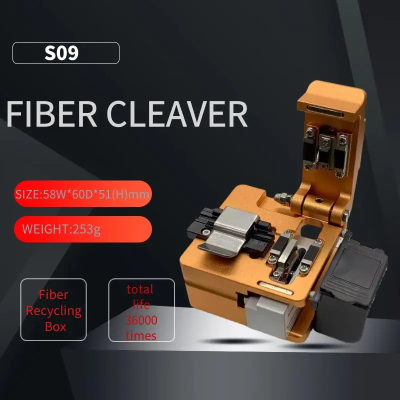 

S09 Chinese Optic Fiber Cleaver Fiber Optics Cutter Comparable Fiber Cleaver High Precision Free Shipping