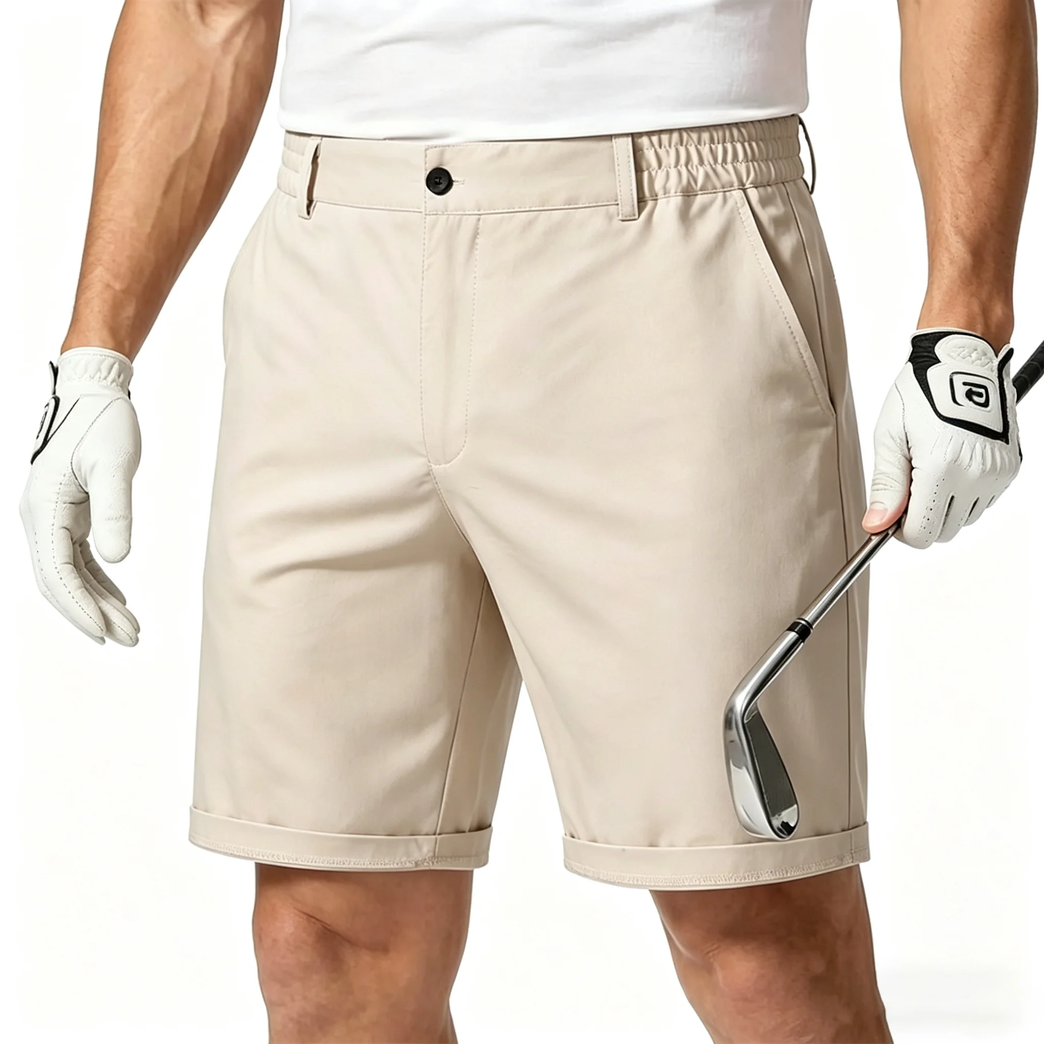 Men 100% Cotton Shorts Summer Business Homme Shorts Casual Fashion High Quality Male Shorts Social Office Short Pants Men