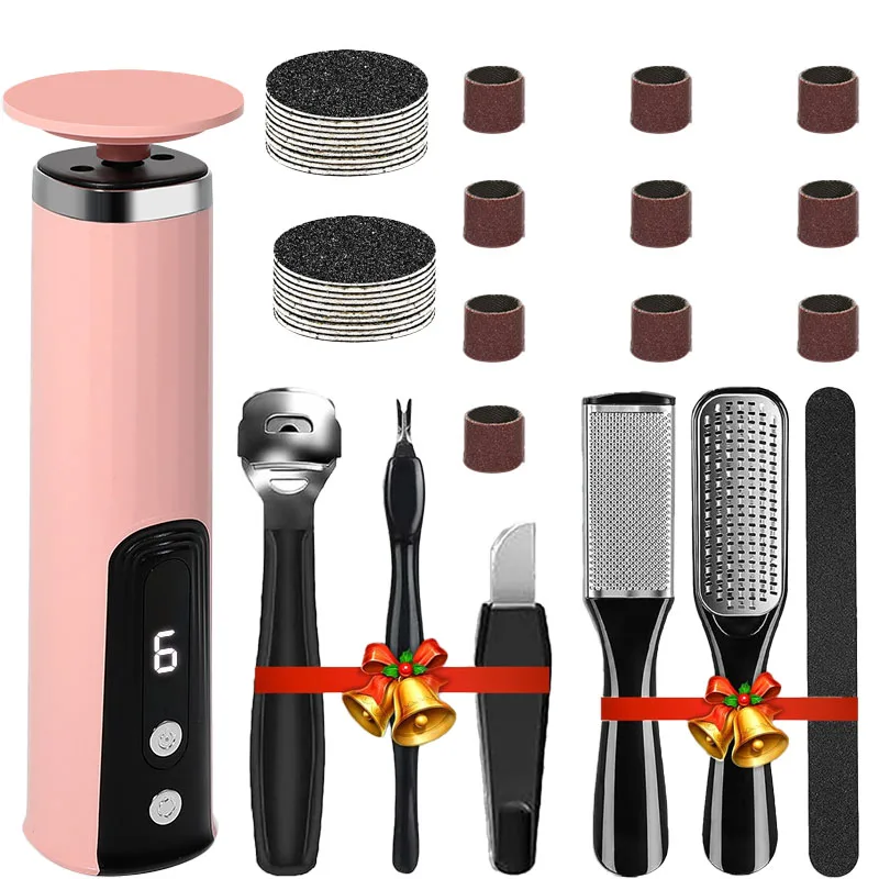 

Wireless Electric Foot Callus Remover Machine for Dead Skin And Cuticle Removal with Replacement Sand Rechargeable Pedicure Tool