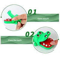 Classic Crocodile Teeth Game Mini Abs Crocodile Biting Finger Game Family Tabletop Party Funny Toy Accessories For Gift 4