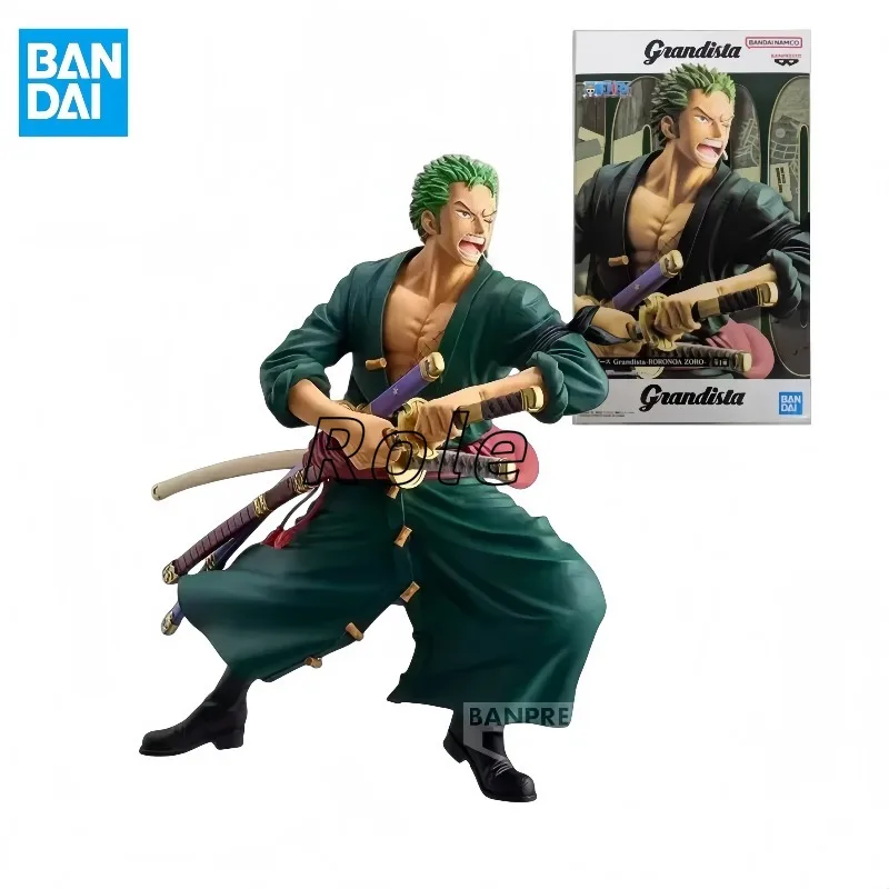 

Bandai Original Banpresto Anime ONE PIECE Grandista Roronoa Zoro PVC Action Figure Model Collector Toy Christmas Gift