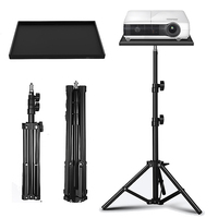 Projectors Tray 1/4inch Thread Tripod Tray Height Adjustable DJ Equipment Holder Telescopic Rod Standing for Projector Monitors