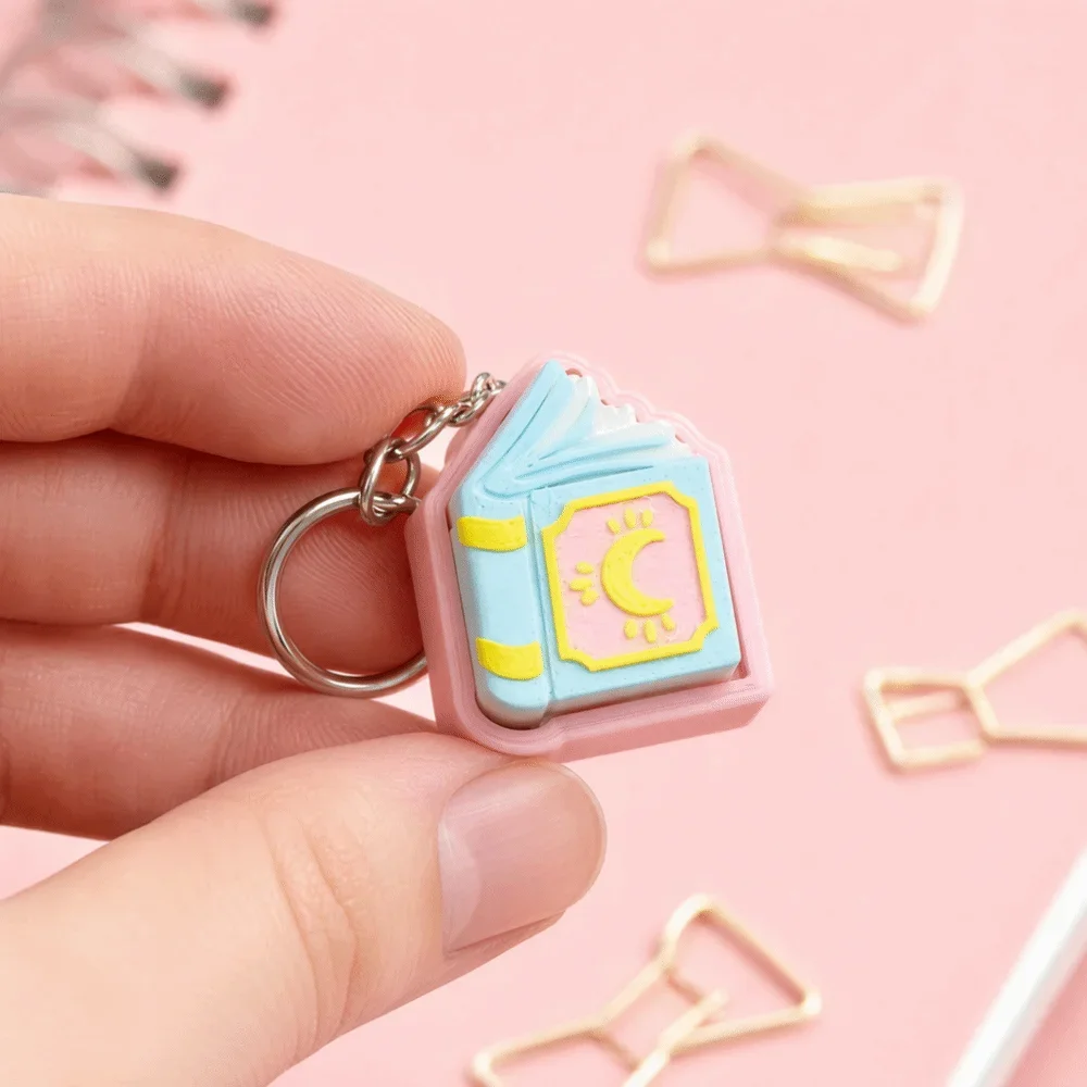 3D Printed Fantasy Flying Dragon Clicker Keychain Creative Keyboard-style Special Shape Keycap Pendant Funny Decorative