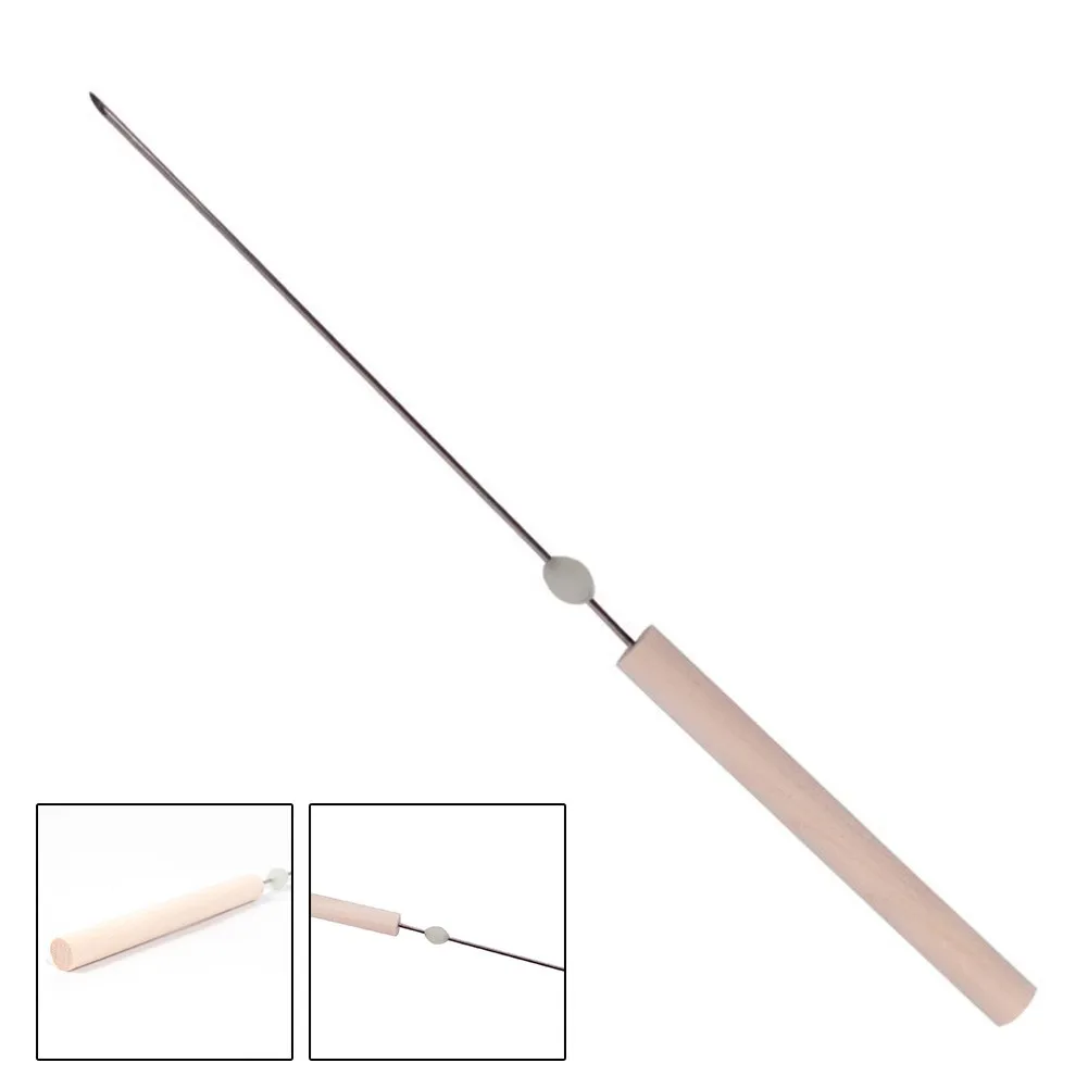 1 Stück 22,5 cm Wurmhaken-Nadel, kein Ausbruch des Fischs, schnelle Eindringnadel für Regenwürmer, hohle Gasnadel, Angelwerkzeug – Detail 2