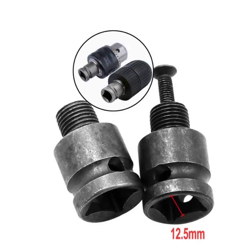 Drill Chuck Adaptor 1/2-20UNF 3/8-24UNF For Impact Wrench Conversion Electric Drill Socket Adapter Converter