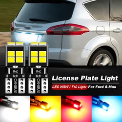 2pcs LED License Plate Light W5W T10 CANbus For Ford S-Max S Max 2006-2021 2010 2011 2012 2013 2014 2015 2016 2017 2018 2019