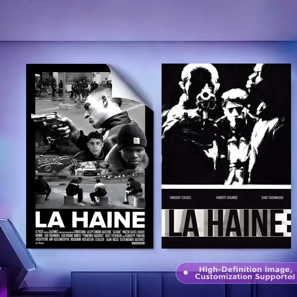 La Haine 1995 Movies Painting Calligraphy HD Canvas Poster Crease Free Waterproof All Space Wall Decor
