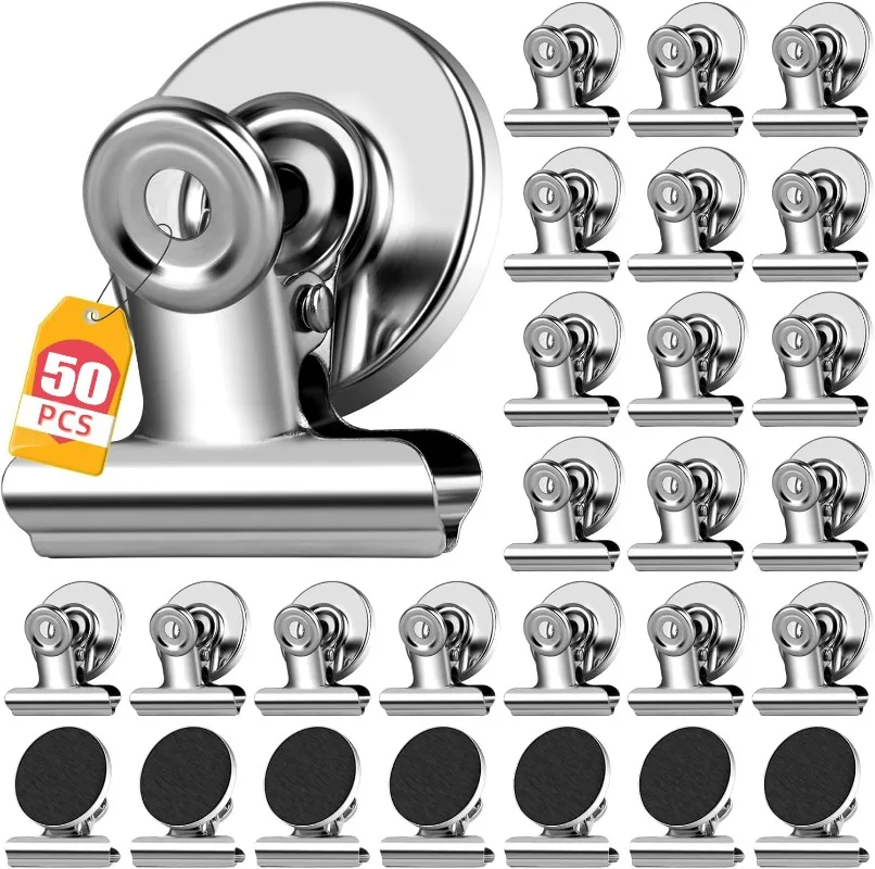 Magnet Clips Heavy Duty Sticky Pads Strong Refrigerator Magnetic Clips for Whiteboard Photo Office Locker Displays Magnets Clip
