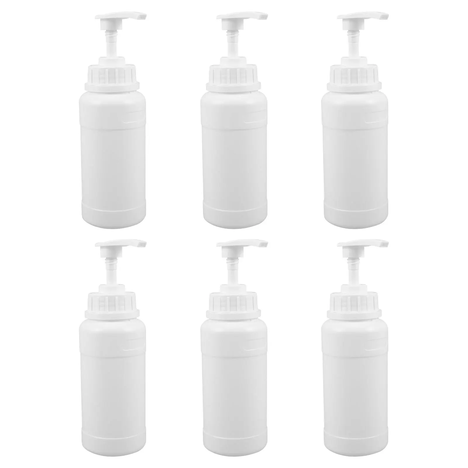 

6Pcs Thickened Wash Bottle 300Ml Refillable Liquid Dispenser for Soap Shampoo Lotion - Leakproof Pump Bottles for Kitchen