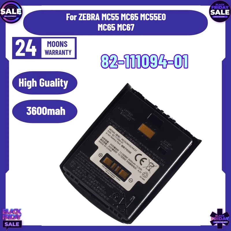 SWZY 82-111094-01 3.7V 3600mah Battery For Motorola Symbol MC55 MC55A MC56 MC65 MC67 MC5590 MC55A0 MC5574 MC659 MC659B