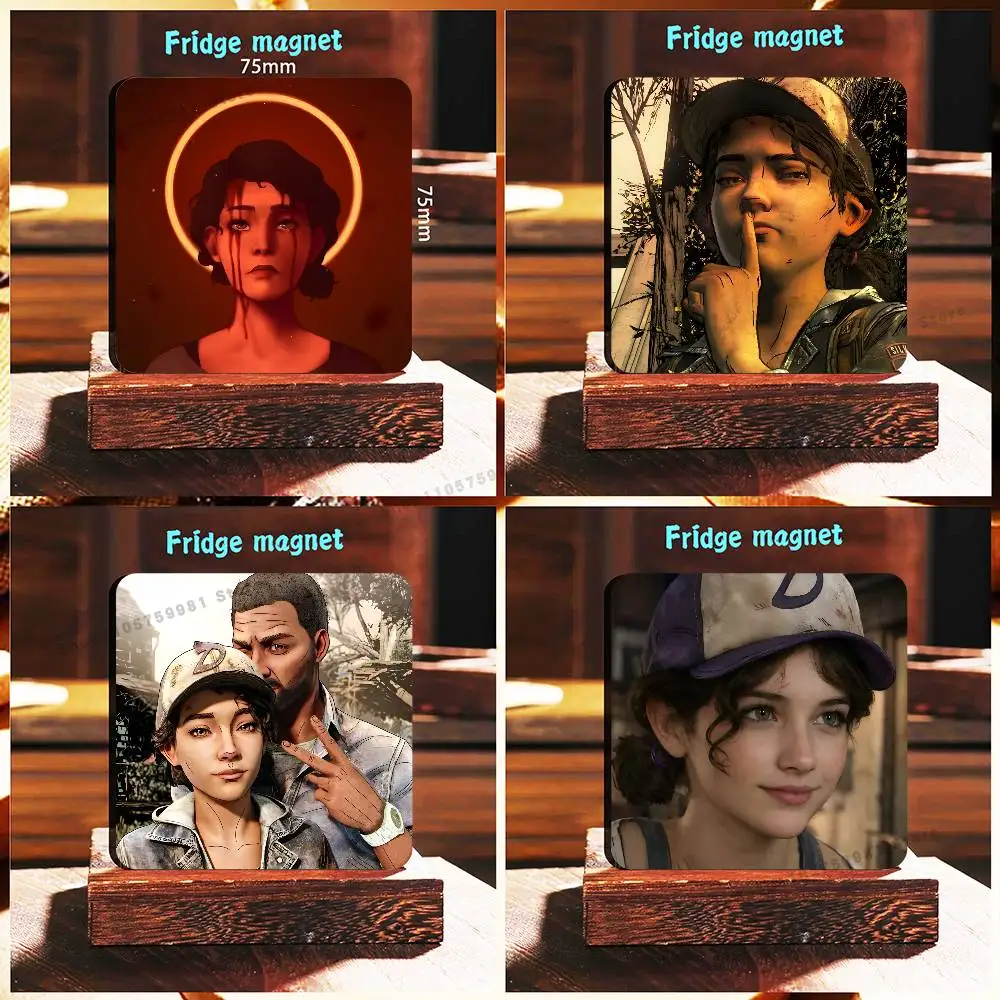 Cartoon C-Clementine TWD Magnet Refrigerator Fridge Sticker for Home Decor DIY Wall Decor