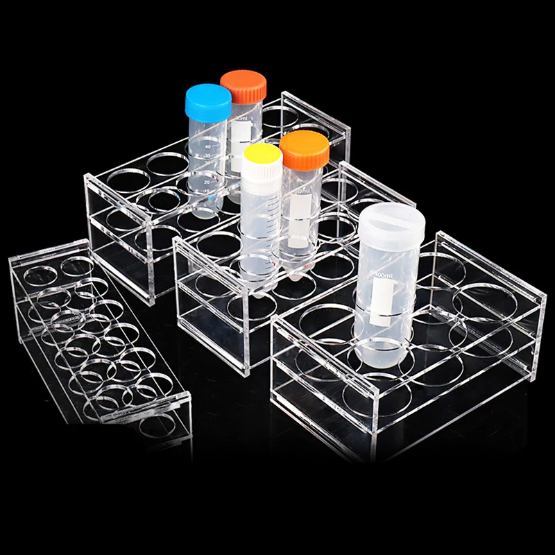 Plastic Clear Centrifugal Test Tubing Rack Holder School Supply Lab Equipment Centrifuge Tube Rack 8 10 12 18 24 40 48 96 Holes