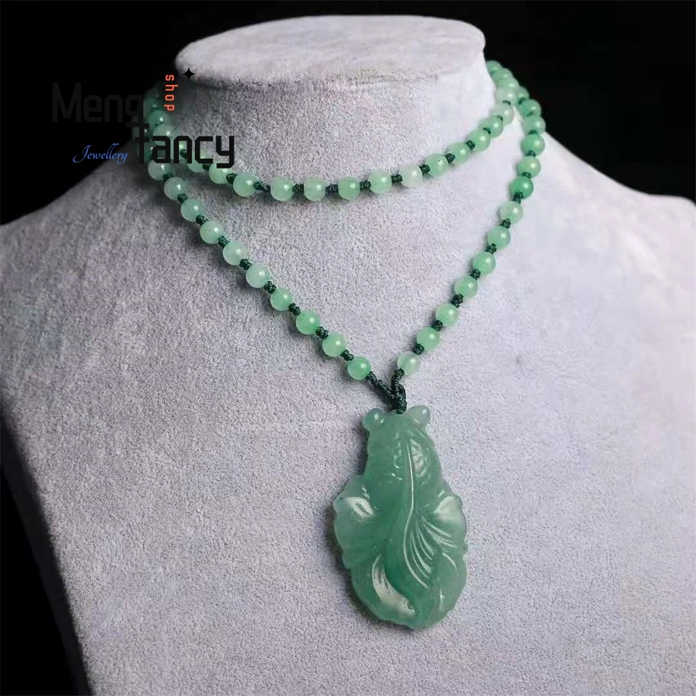 

Dongling Jade Pendant, Goldfish Jade Pendant, Ladies' Style Jade Pendant, Gold And Jade Full Hall Jade Necklace Pendant Elegant