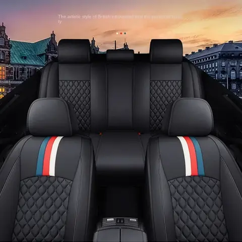 범용 가죽 3D 자동차 시트 커버 BMW 시리즈 4 F32 F33 F36 G22 G23 G26 5 E12 E28 E34 E39 E60 액세서리 인테리어 커버