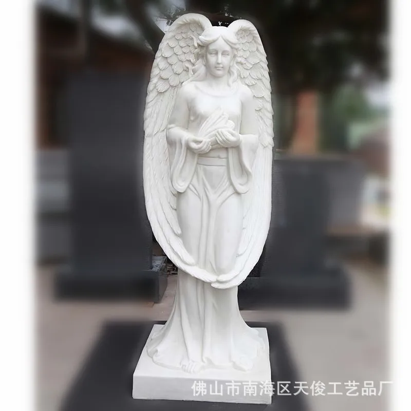 HYS Sculpture Large Angel Floor Figure Ornament Decoration Lobby European Four Seasons Muse Statue Crafts