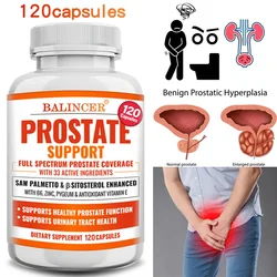 Botanical, Minerals and Vitamins – Beneficial for Prostate Health, Overactive Bladder Issues; DHT Blocker To Aid Hair Growth