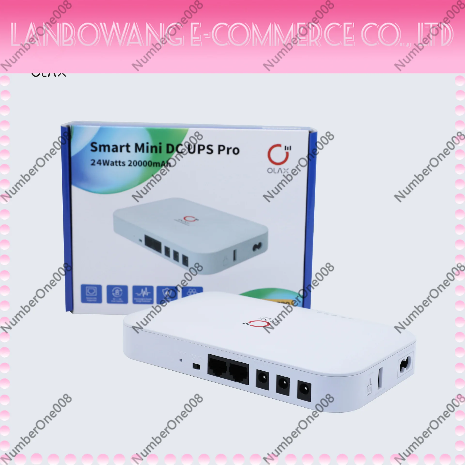 

UPS Power Bank D6 D8 24W 20000mAh DC Portable Power Supply with POE EU US Plug