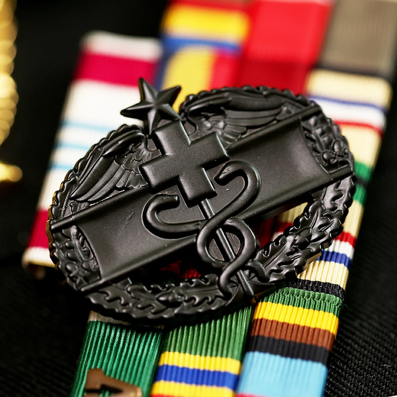 COMBAT – Badge d'identification de médaille médicale, uniforme de Camouflage, Badge de Collection, Crrafts