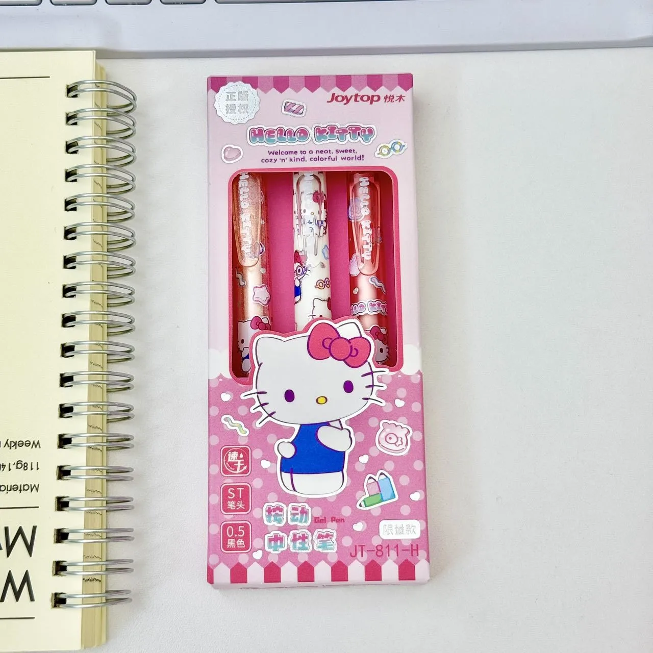 3 Pcs/Set Sanrio Erasable Gel Pen Hello Kitty Kuromi Cinnamoroll 0.5mm Black Ink School Office Supplies Stationery Gifts