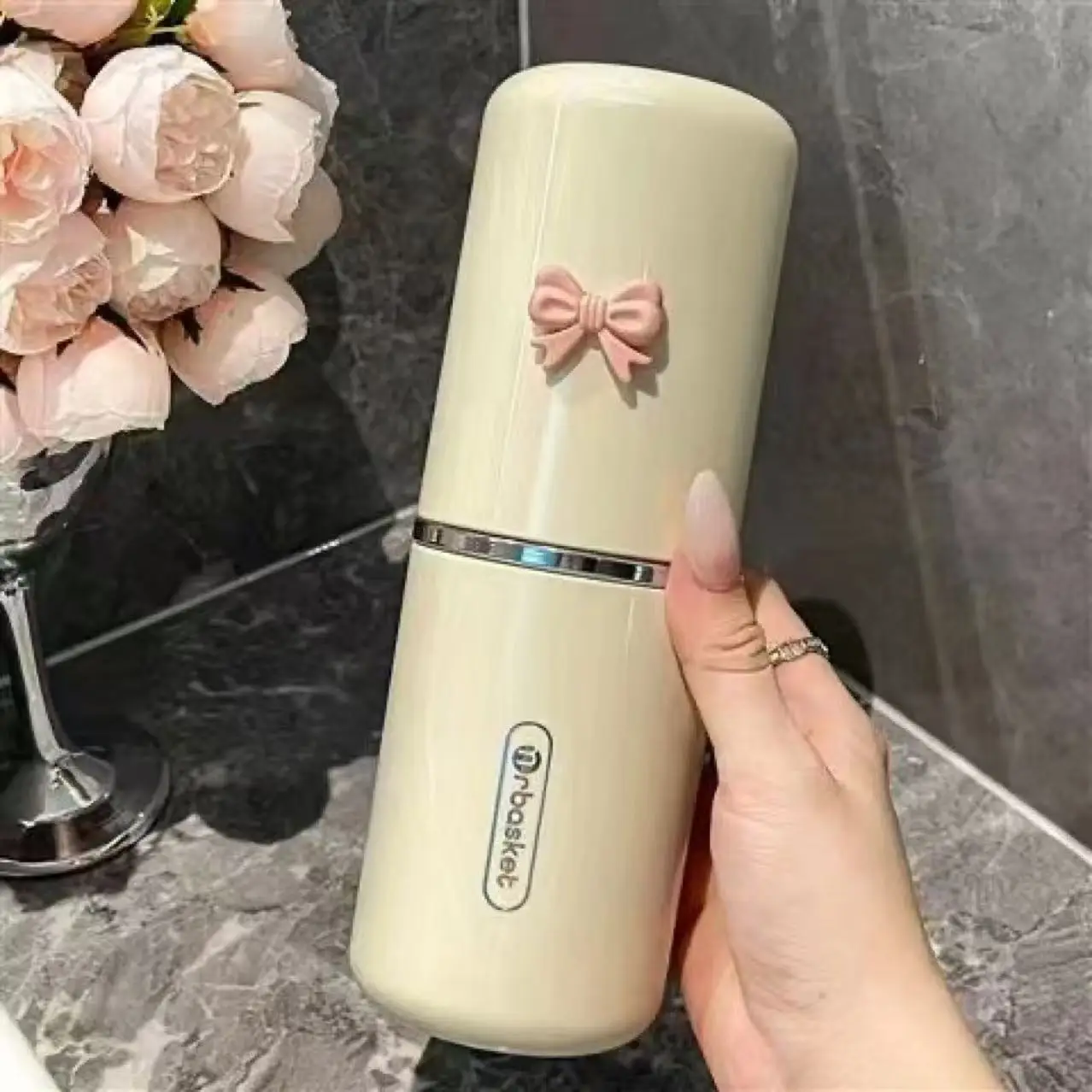 Portable Dental Toiletry Travel Cup Set - Household Dental Jar Toothbrush Storage Box - Medical Dental Appliance Organizer