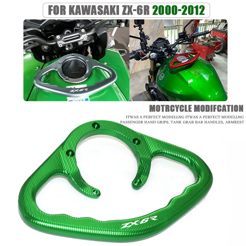 

For KAWASAKI Ninja 636 ZX-6R ZX6R 2000-2012 2011 2010 2009 Motorcycle Accessories Fuel Tank Armrest Passenger Handle Rear Grip