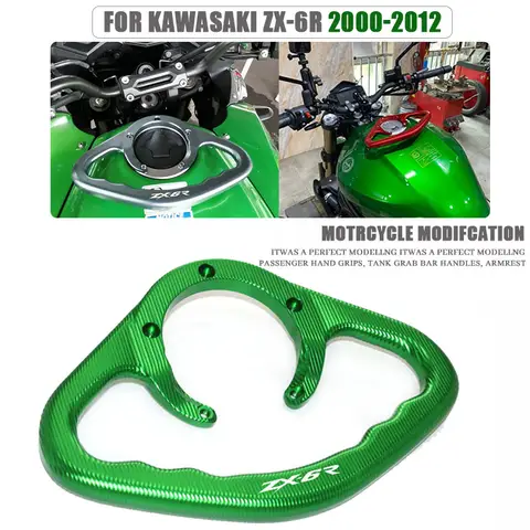 For KAWASAKI Ninja 636 ZX-6R ZX6R 2000-2012 2011 2010 2009 Motorcycle Accessories Fuel Tank Armrest Passenger Handle Rear Grip